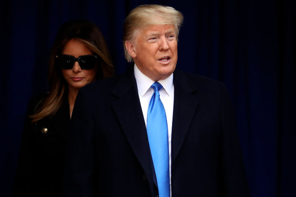 Donald Trump (73) mit seiner Frau Melania beim Veterans Day.