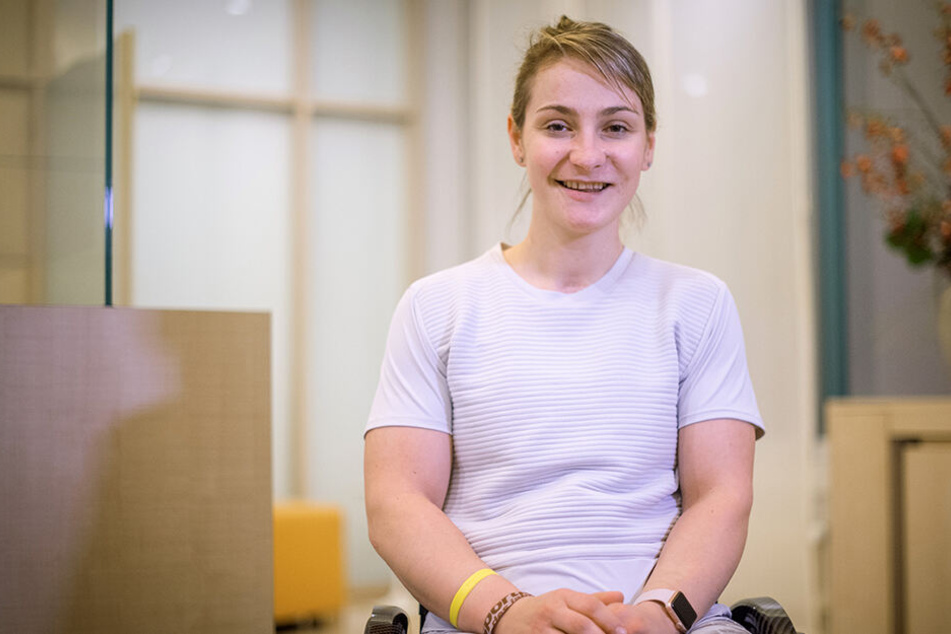 Bahnrad-Olympiasiegerin Kristina Vogel sitzt seit einem Sturz im Sommer 2018 im Rollstuhl.