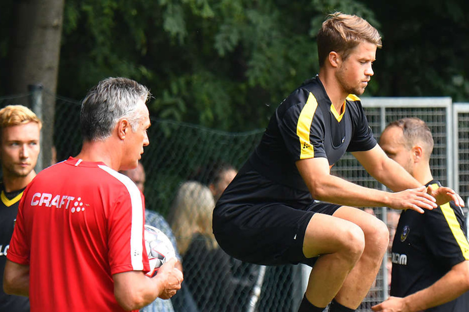 Hoch hinaus will Patrick Möschl in der neuen Saison. SGD-Trainer Uwe Neuhaus wird genau hinschauen bei ihm.