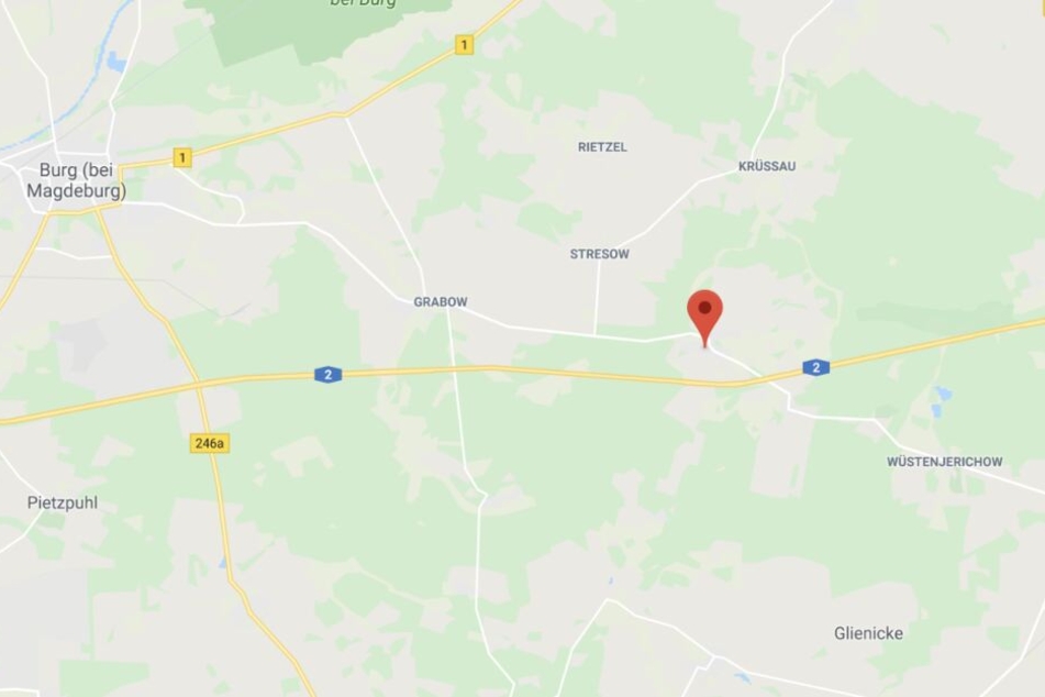 Der Diebstahl ereignete sich auf einem Parkplatz an der A2 kurz vor der brandenburgischen Grenze.