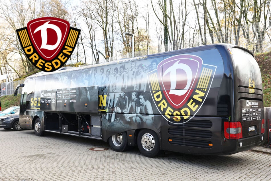 Dynamo Dresden kommt zu spät ins Stadion, weil die Polizei den Bus aufhält