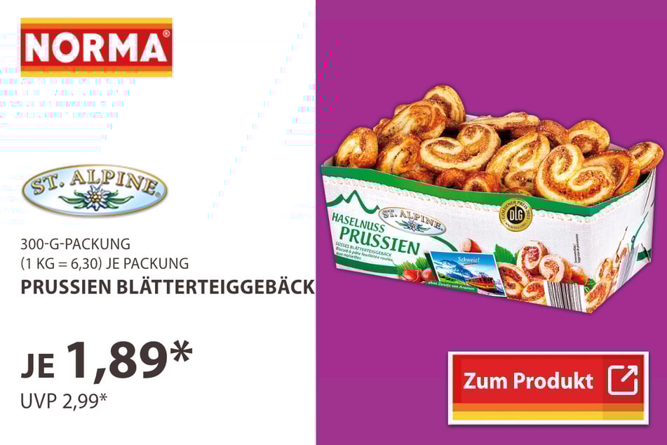Prussien Blätterteiggebäck