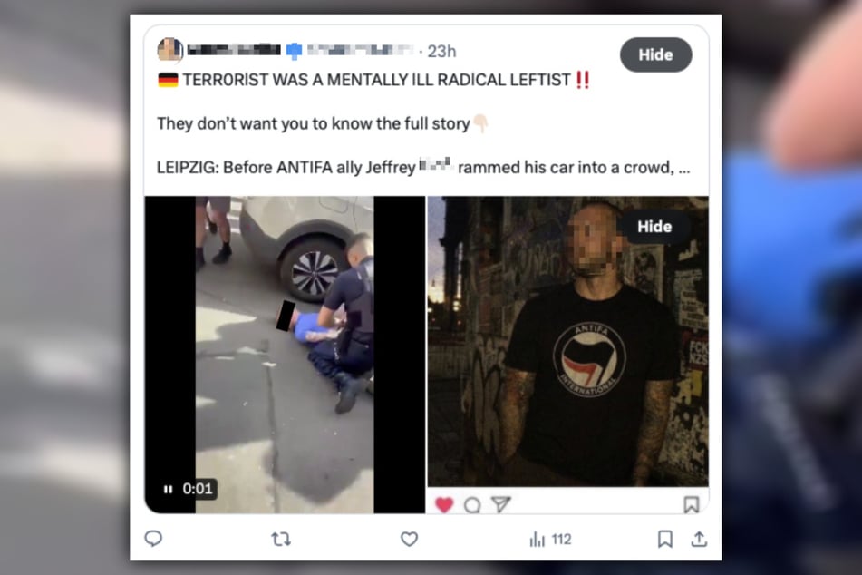 Bilder, die angeblich Amokfahrer Jeffrey K. (33) in einem Antifa-Shirt zeigen sollen, werden aktuell in den sozialen Netzwerken geteilt. Auch eine Version im AfD-Shirt soll kursieren. Bei beiden Fotos handelt es sich jedoch um Fakes.