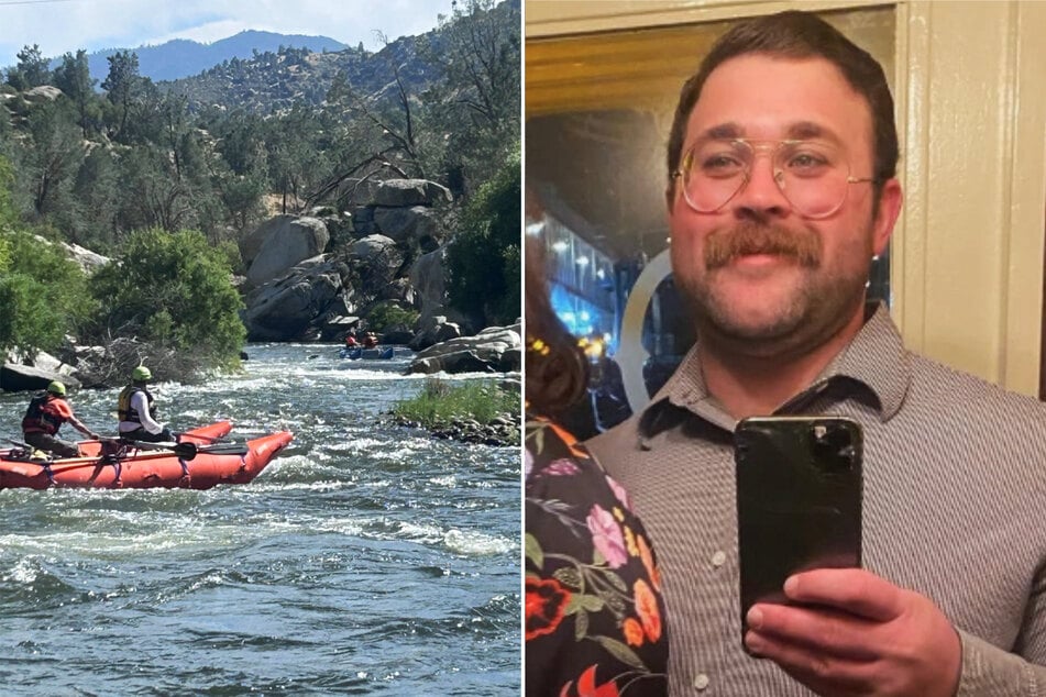 Corey Vargas wollte den Familienhund Duke aus dem Fluss ziehen - und stürzte dabei selbst in das stark fließende Gewässer.