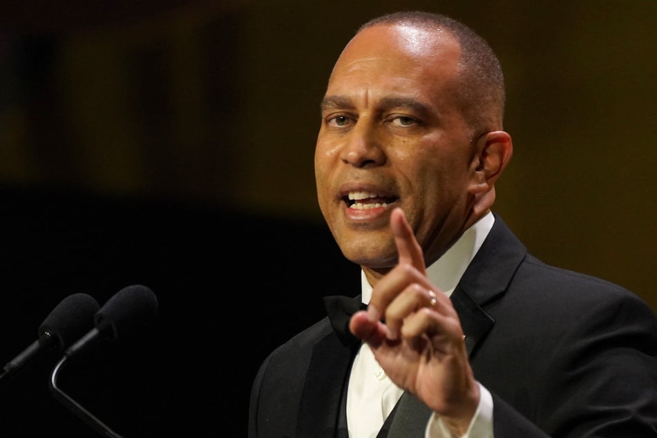 Democratic House leader Hakeem Jeffries shared guarded optimism over avoiding a government shutdown.