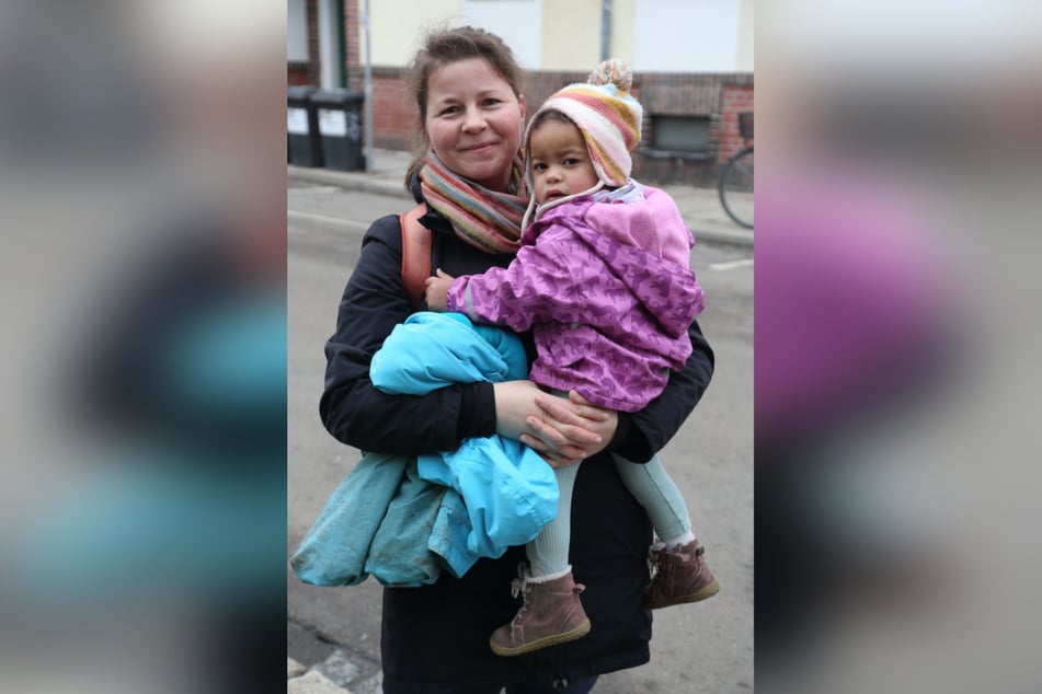 Nicole Grötzschel (37) findet die Lage unkritisch.