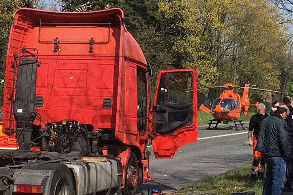 Der Rettungshubschrauber musste gerufen werden.