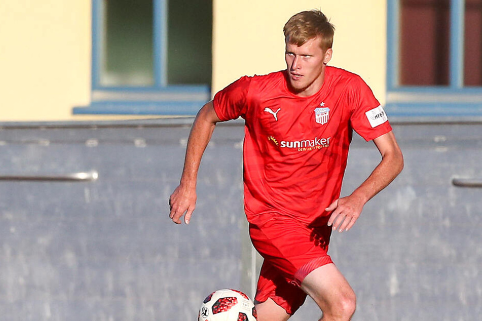 Gerrit Wegkamp erzielte das 1:0 für Zwickau. Sein Tor reichte leider nicht zum Sieg. (Archivbild)