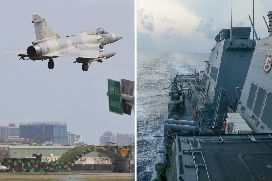 Taiwan responds to China's unprecedented military activity as US destroyer makes moves