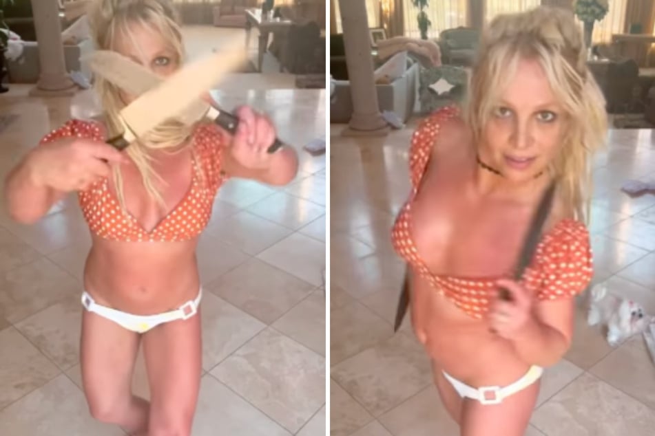 Britney Spears gets visited by the cops after dancing with knives on Instagram