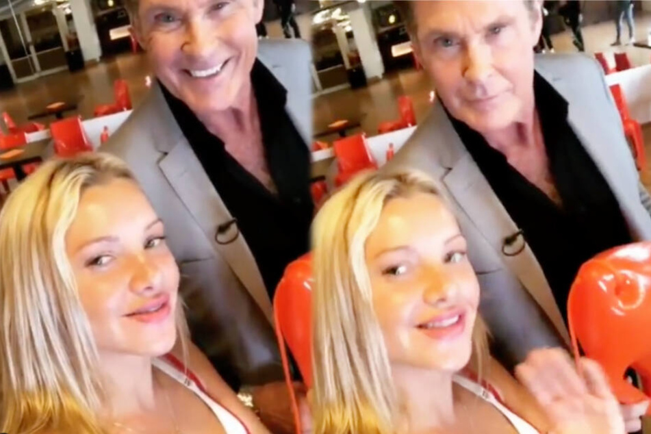 Plötzlich platze David Hasselhoff rein.