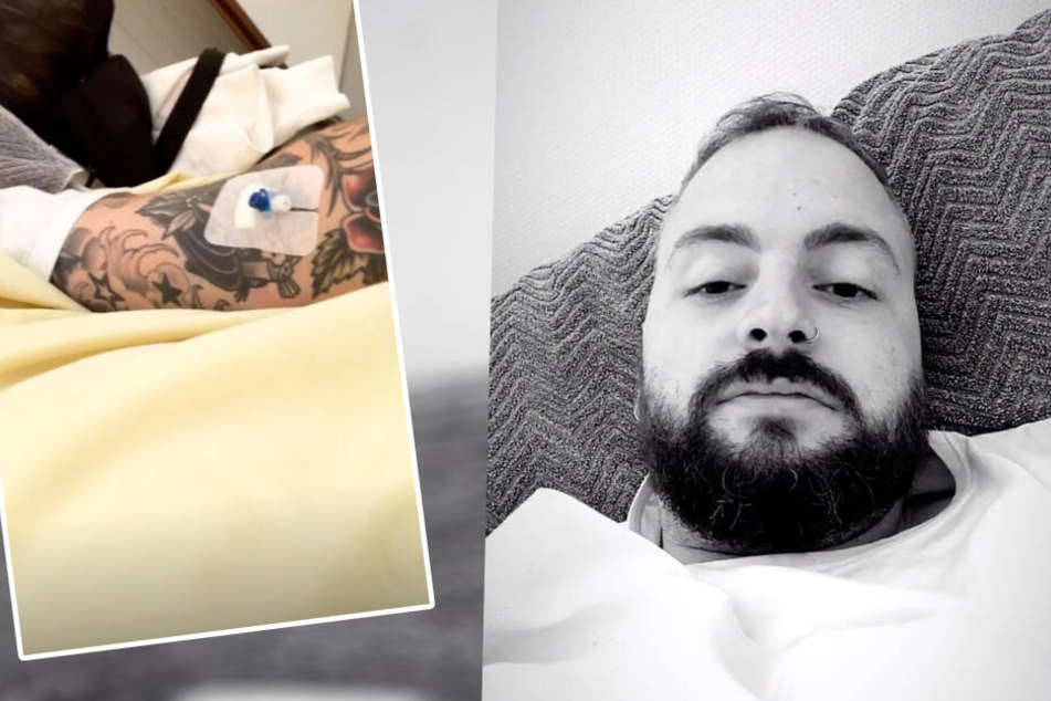 Julian Mengler zeigte sich am Montag aus dem Krankenhaus. (Montage)