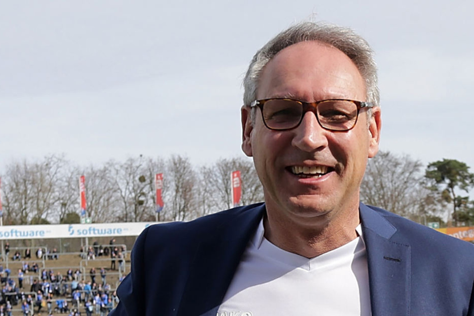 Glücklich über den geschafften Last-Minute-Klassenerhalt: Lilien-Präsident Rüdiger Fritsch. (Symbolbild)