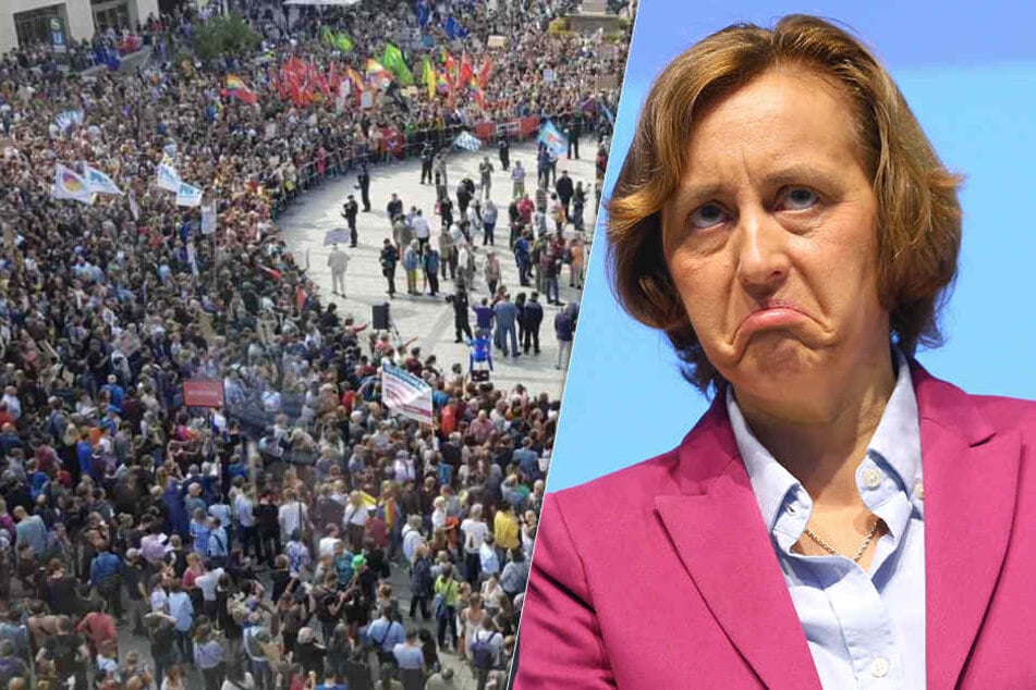 Tausende Gegendemonstranten bei Auftritt von AfD-Storch