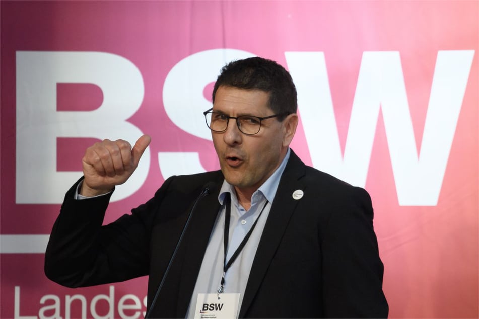 BSW-Spitzenkandidat Thomas Schulze sieht seine Partei als entscheidenden Faktor bei der Entscheidung über den nächsten Ministerpräsidenten. (Archivfoto)