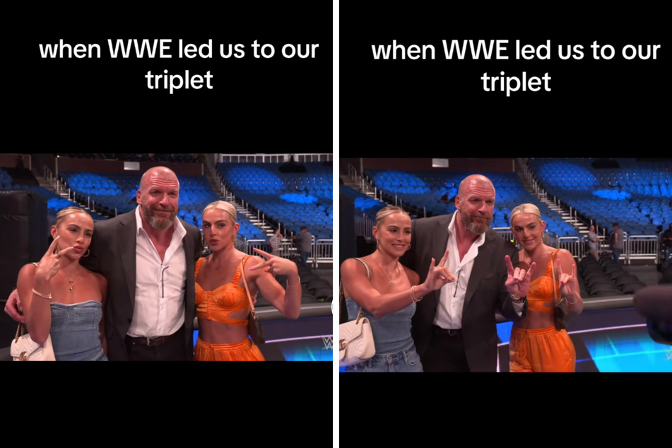 In a viral TikTok, the Cavinder twins found their long-lost "triplet," and to no surprise, he's the iconic WWE wrestler, Triple H.