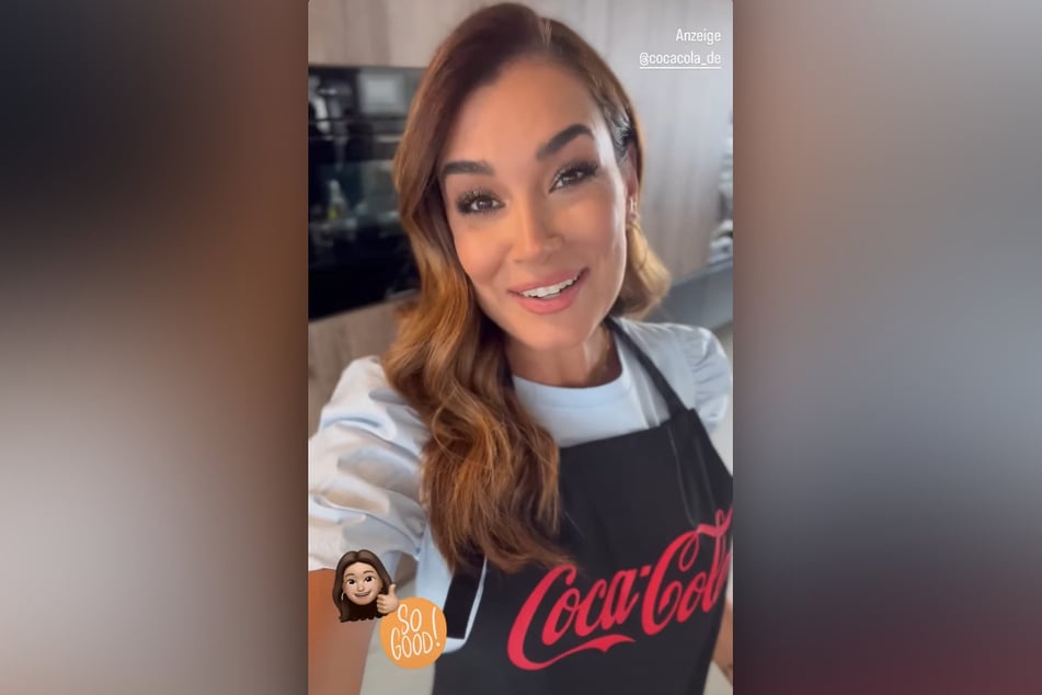 Jana Ina Zarrella (45) wirbt bei Instagram für Coca-Cola.