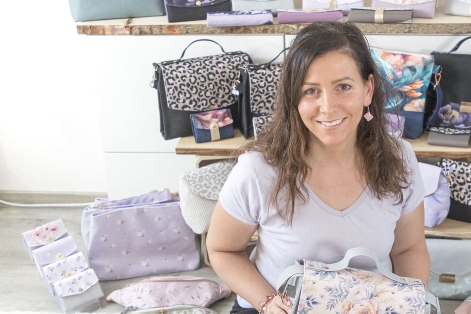 Dresden: Handtaschen sind Christins große Leidenschaft: Patchwork-Mama macht ihr Hobby zum Beruf