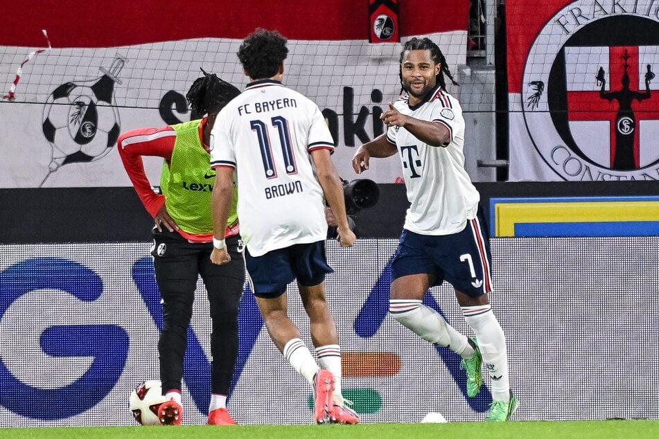 Serge Gnabry (r.) traf zum ersten Mal in dieser Spielzeit.