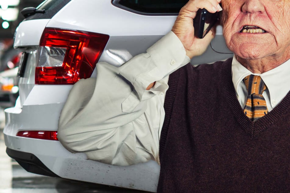 Fotomontage: Nachdem er sein Auto in dem Parkhaus nicht mehr wiederfinden konnte, meldete der 92-Jährige den BMW als gestohlen (Symbolbild).