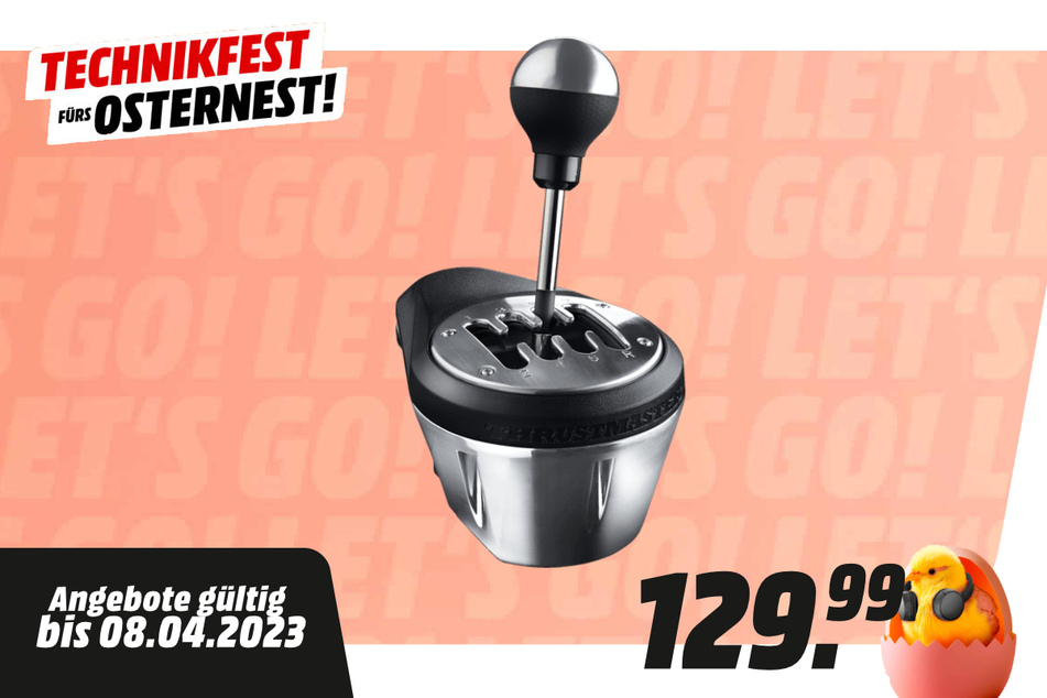 Thrustmaster-Gaming-Schalthebel für 129,99 Euro.