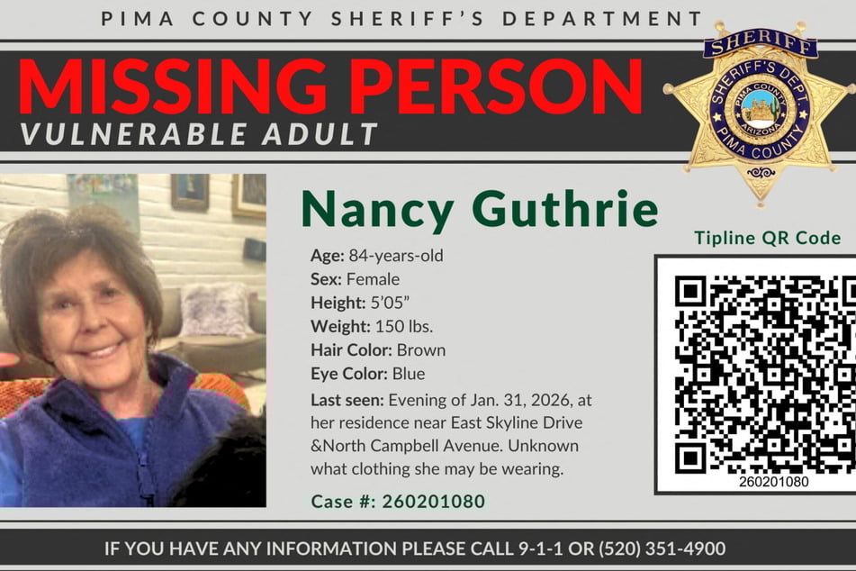 Nancy Guthrie was last seen on January 31.