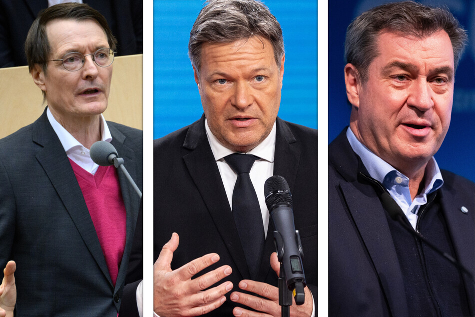 Egal, ob Karl Lauterbach (61, SPD, l.), Robert Habeck (54, Die Grünen, M.) oder Markus Söder (57, CSU): Allesamt haben sie eine schnelle Meinung einer angemessenen Auseinandersetzung mit dem Thema vorgezogen.