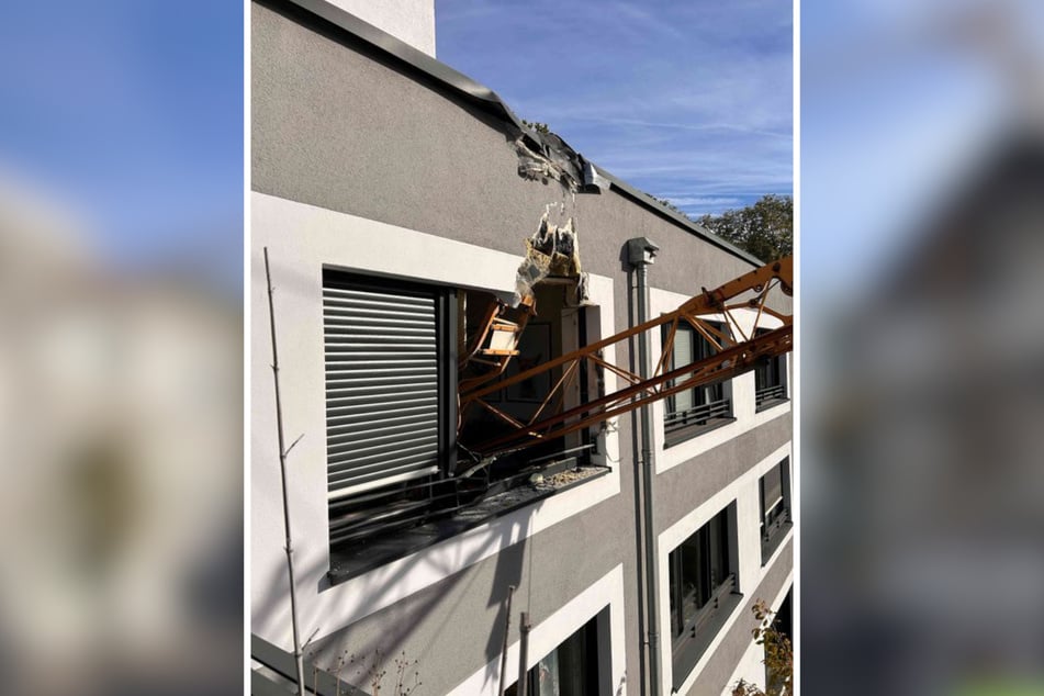 ... und krachte in das Fenster einer Seniorenwohnung.