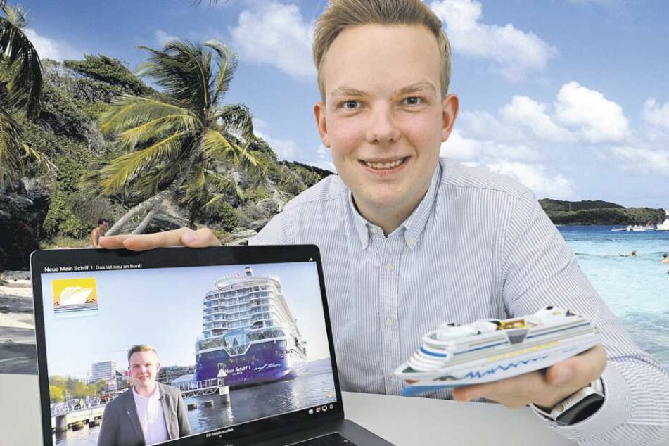 Der 22-jährige Bielefelder begeistert Tausende mit seinem Kreuzfahrten-Blog.
