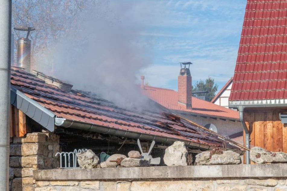 Das neue Backhaus wurde durch das Feuer stark in Mitleidenschaft gezogen.