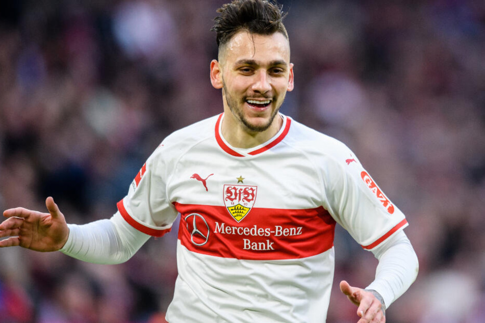 Noch im Trikot des VfB Stuttgart: Anastasios Donis.