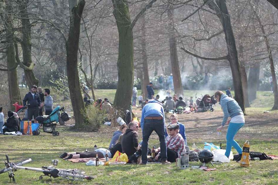 Grillfestival auf der Schloßteichinsel