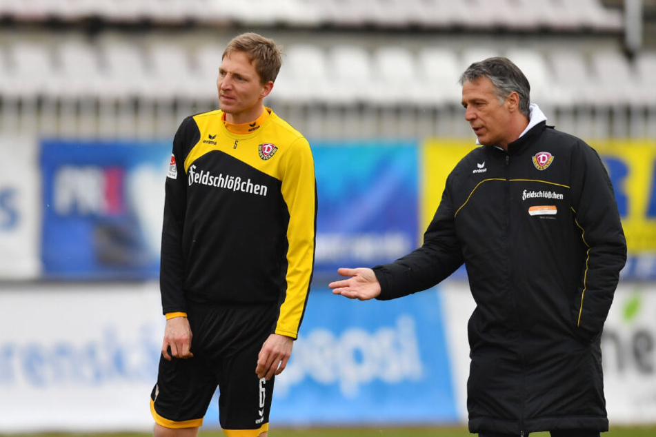 Sein längster Chef: Uwe Neuhaus machte Marco Hartmann (l.) in der Saison 2016/17 zum Kapitän.