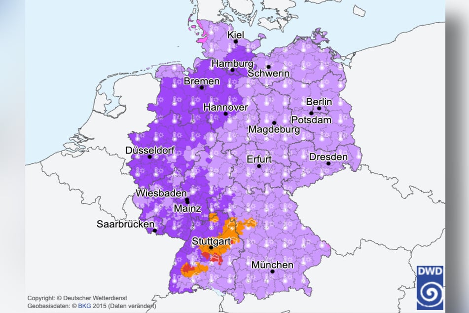 Am Mittwoch könnte der heißeste Tag des Jahres werden. Der Deutsche Wetterdienst warnt vor extremer Hitze in weiten Teilen Deutschlands.