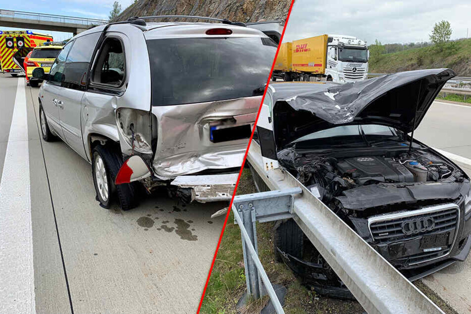 A17 teilweise gesperrt! Drei Fahrzeuge in Unfall verwickelt