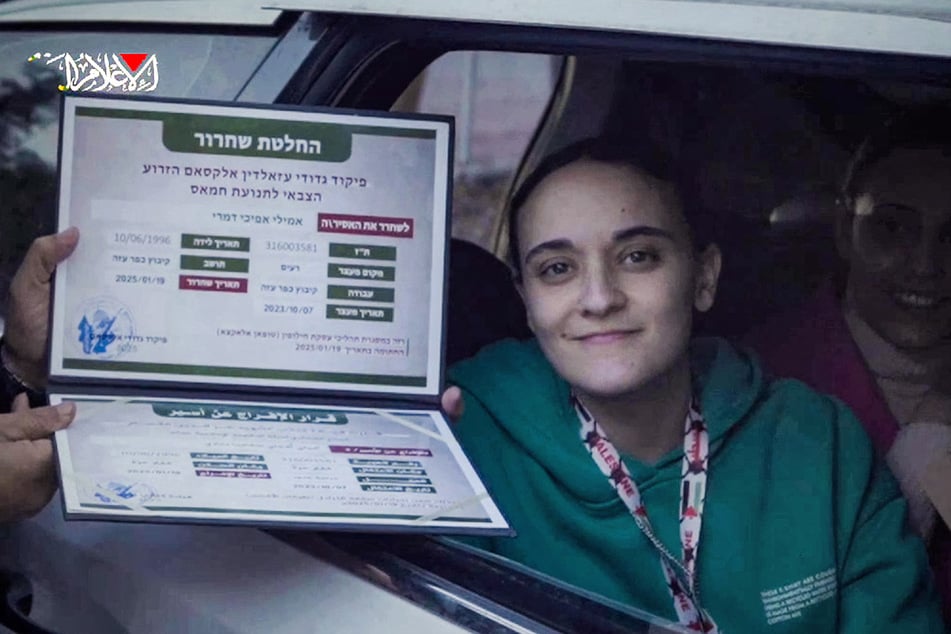 Emily Damari, who was abducted on October 7, 2023, was returned to Israel on Sunday.