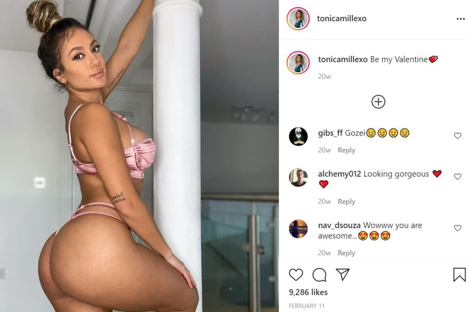 Erotischen Content bietet Toni Camille auch auf Instagram an.