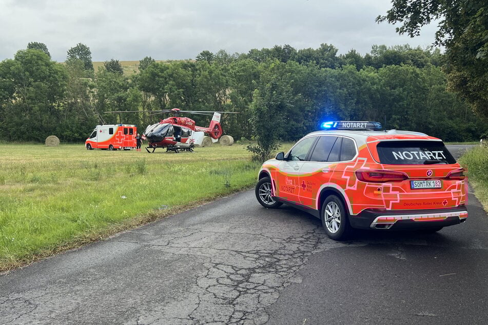 Zahlreiche Rettungskräfte waren vor Ort im Einsatz.