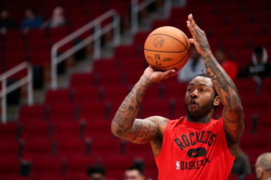 John Wall training with the Houston Rockets in November 2021.