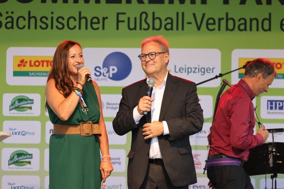 Durfte natürlich auch nicht fehlen: Hermann Winkler (63), Präsident des Nordostdeutschen Fußballverbandes.