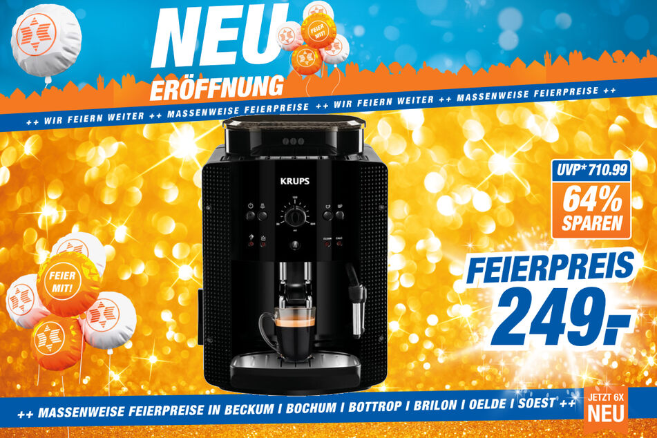 Krups-Kaffeevollautomat für 249 statt 710,99 Euro.