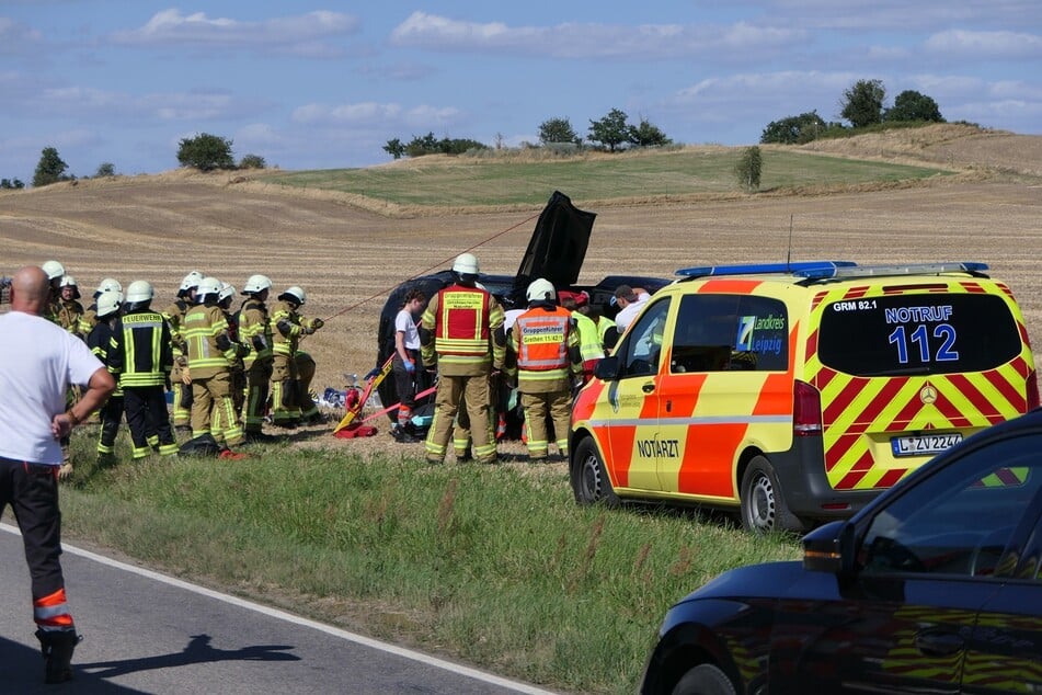 Die Einsatzkräfte der Feuerwehr und auch der Notarzt war vor Ort.