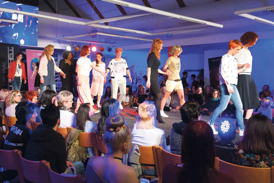 Eine Show für neue Chemnitzer Köpfe präsentierte die Friseurinnung in der
Handwerkskammer.