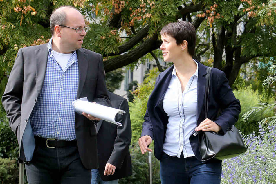 Frauke Petry im Gespräch mit
Morgenpost-Politikredakteur Thomas Schmitt.