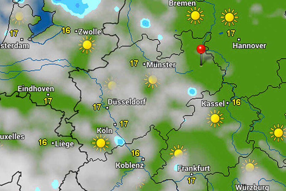 Zwischen den Wolken lässt sich die Sonne immer wieder blicken.
