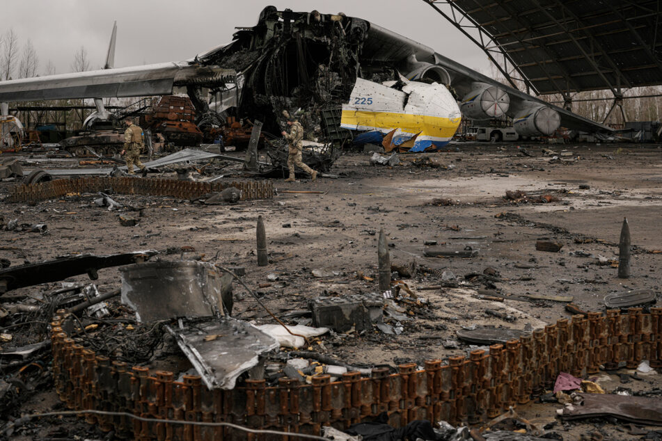 Die Maschine ist bereits Ende Februar bei einem Luftangriff zerstört worden.
