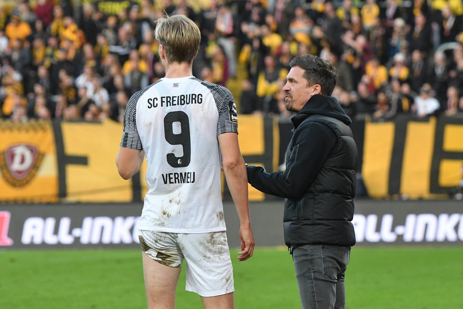 Vincent Vermeij (l.) ist bereits der sechste Spieler bei der SGD, den Thomas Stamm (42) aus Freiburg kennt.