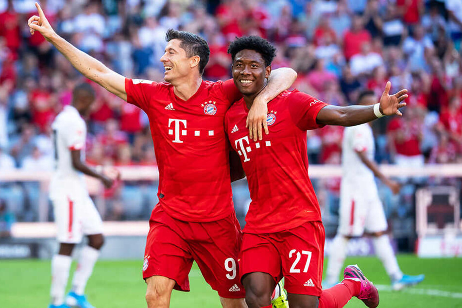 Robert Lewandowski und David Alaba durften mit ihrem FC Bayern München gleich sechs Mal gegen den 1. FSV Mainz 05 jubeln.