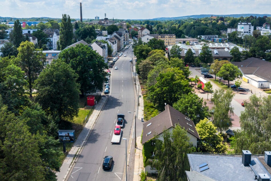 Die Zwickauer Straße wird bis 2028 grundhaft ausgebaut.