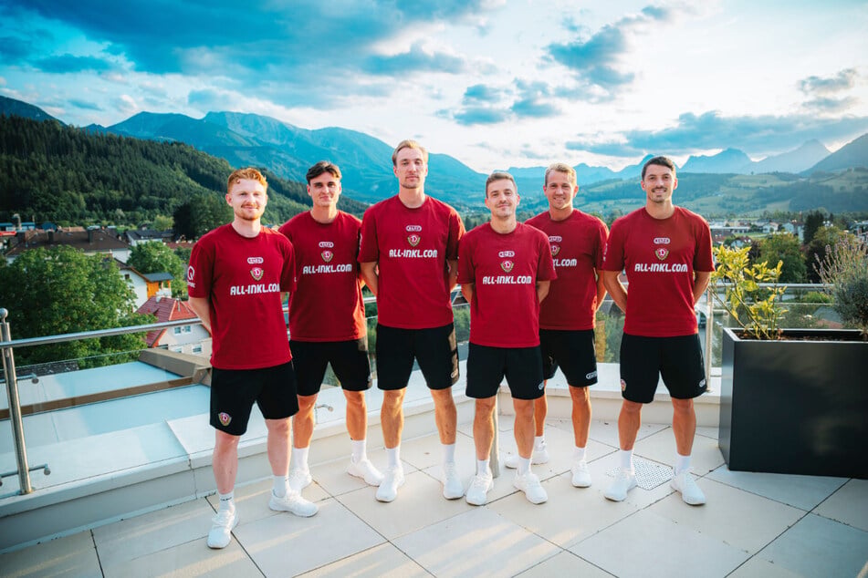 Der neue Mannschaftsrat von Dynamo Dresden.